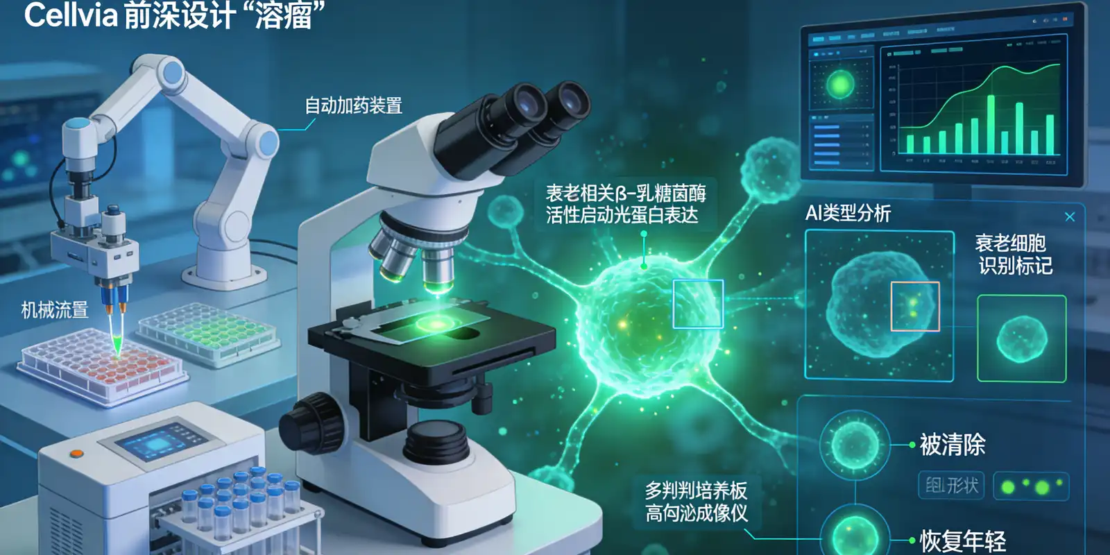 抗衰老溶瘤药物筛选平台
